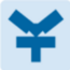 dunkelblaues logo auf hellblauem Grund