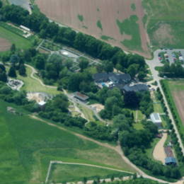 Luftbild des Areals der Gymnicher Mühle