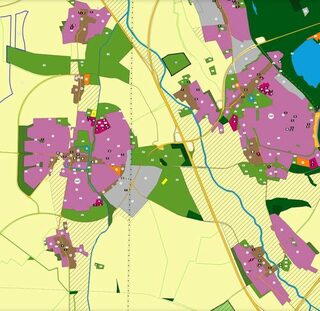 Darstellung eines Ausschnittes aus dem Flächennutzungsplan der Stadt Erftstadt