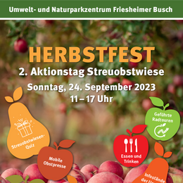 Plakat vom Herbstfest mit Infos